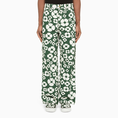 Carhartt Wip X Marni Marni X Carhartt Wip Green/white Trousers
