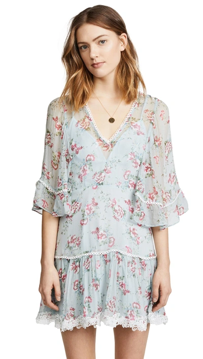 Talulah The Knowing Mini Dress In Light Floral Print