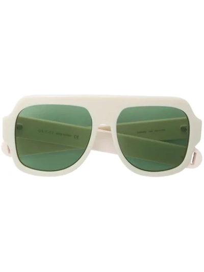 Gucci Aviator-style Tinted Sunglasses In Neutrals