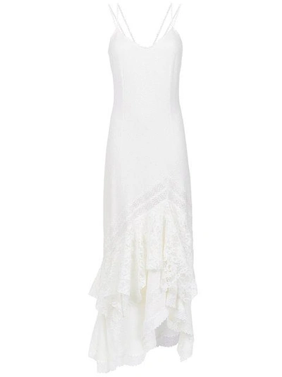 Martha Medeiros Lace Inserts Gown In White