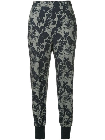 Stella Mccartney Hibiscus Print Trousers - Grey
