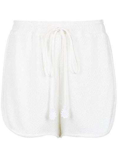Martha Medeiros Lace Boxer Shorts - White
