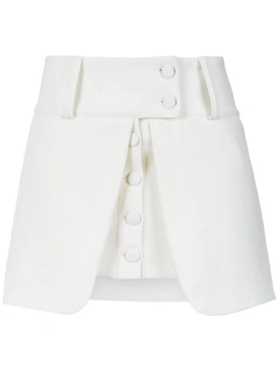 Andrea Bogosian Overlap Skirt - White