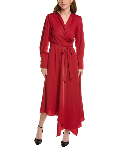 Bcbgmaxazria Midi Wrap Dress In Red