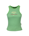 Andersson Bell Mushroom Me Embroidered Tank Top In Menta