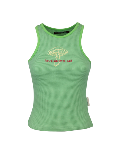 Andersson Bell Mushroom Me Embroidered Tank Top In Menta