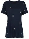 Andrea Bogosian Embroidered T-shirt In Blue