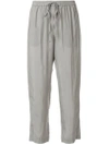 Ilaria Nistri Elasticated Waist Trousers In Grey