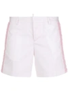Dsquared2 Tinsel Detail Shorts In Pink