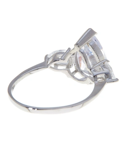 Sterling Forever Sterling Silver Pear Cut Cz Diamond Ring
