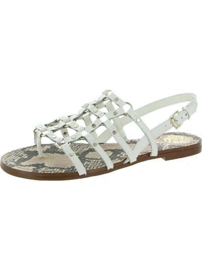 Vince Camuto Richinite Womens Leather Buckle Huarache Sandals In Multi