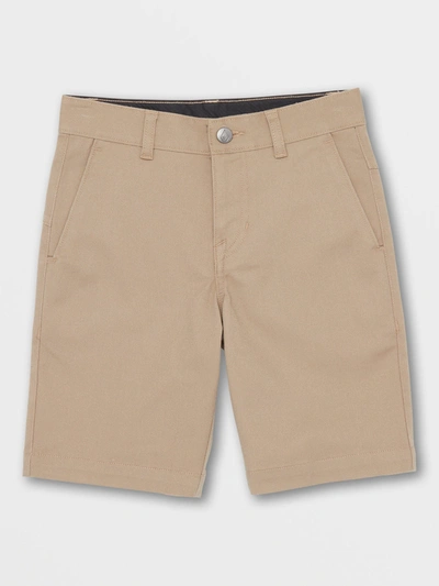Volcom Big Boys Vmonty Stretch Shorts - Khaki