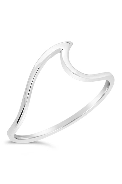 Sterling Forever Sterling Silver Wave Ring