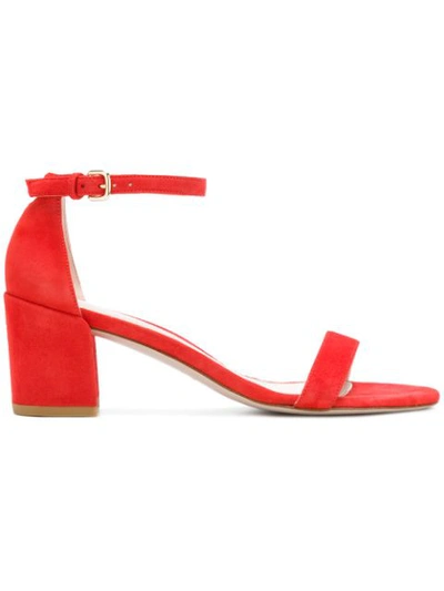 Stuart Weitzman Simple Sandals In Red