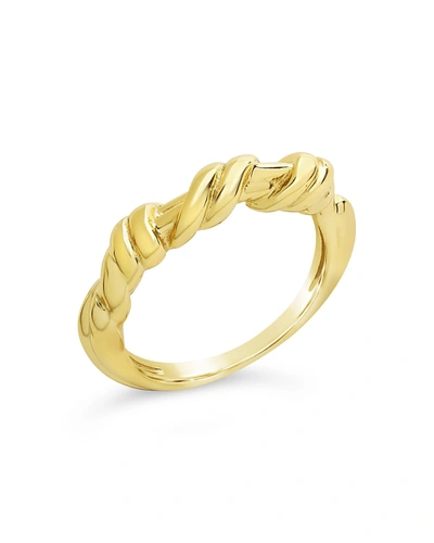 Sterling Forever Sterling Silver Vine Wrap Ring In Gold