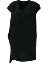 Ilaria Nistri Roque Asymmetric Ruffle Dress - Black