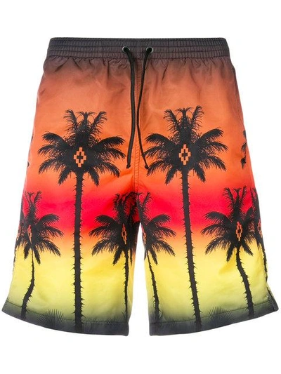 Marcelo Burlon County Of Milan Palms Shorts In Multicolour