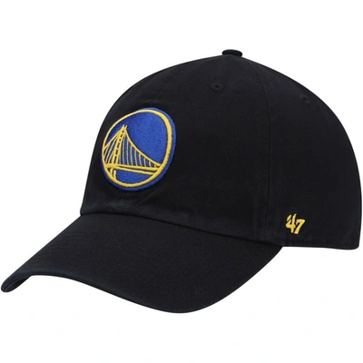 47 ' Black Golden State Warriors Team Clean Up Adjustable Hat