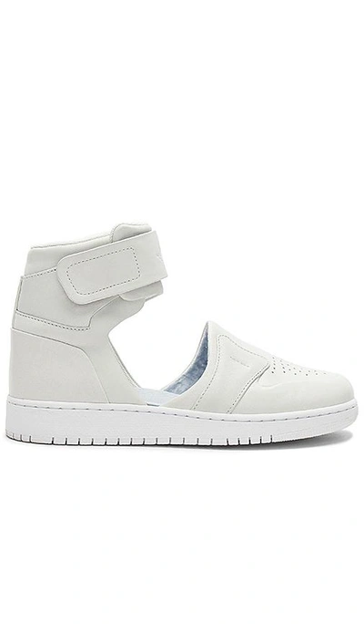 Nike The 1 Reimagined Air Jordan 1 Lover Cutout Leather High-top Sneakers In White