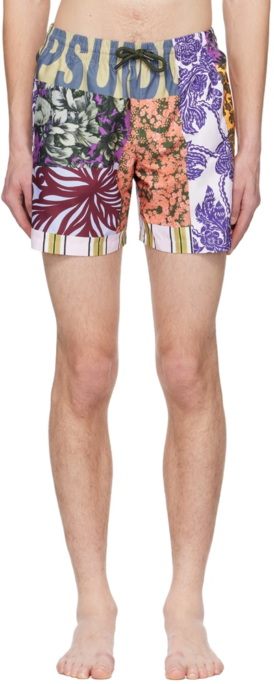 Dries Van Noten Swim Shorts In Multicolor