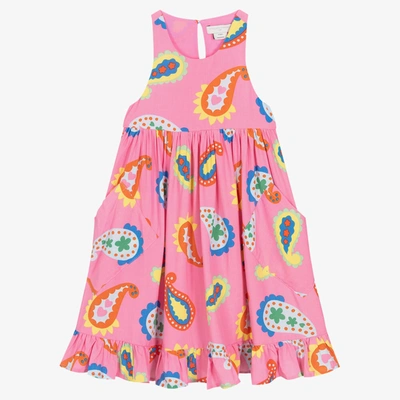 Stella Mccartney Babies'  Kids Girls Pink Paisley Print Dress