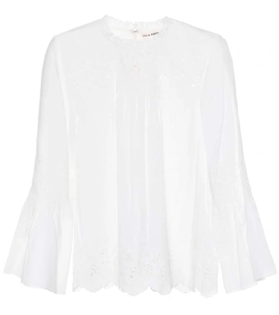 Ulla Johnson Halsey Cotton And Linen Top In White