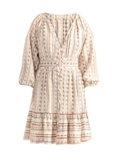 Shoshanna Breeze Button-front Mini Dress In Lightwash