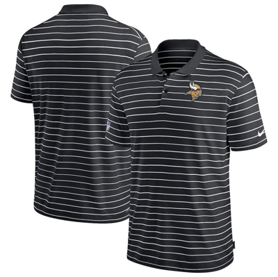 Nike Men's Dri-fit Lockup Victory (nfl Minnesota Vikings) Polo In Black