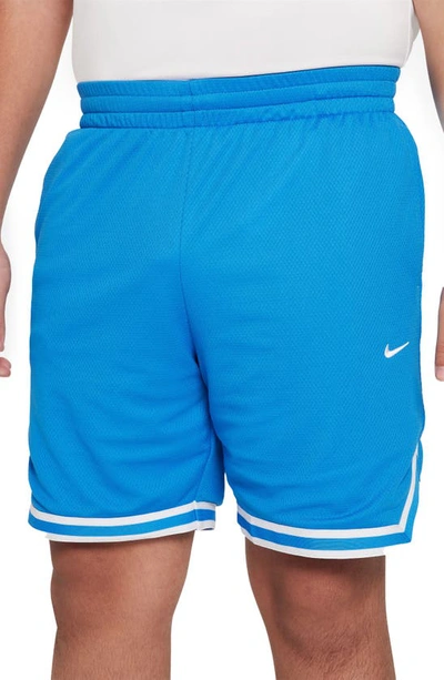 Nike Dri-fit Dna Big Kids' (boys') Basketball Shorts (extended Size) In Blue
