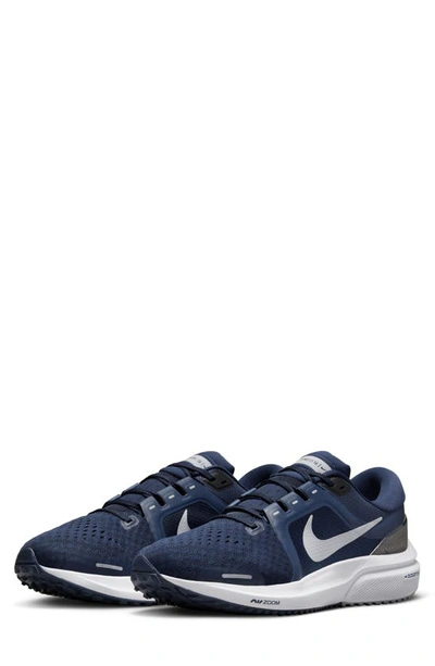 Nike Air Zoom Vomero 16 Road Running Shoe In Midnight Navy/white/black/wolf Grey