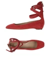 Valentino Garavani Ballet Flats In Red