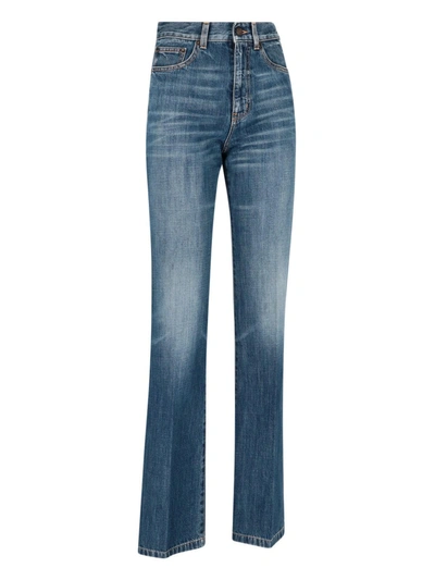 Saint Laurent Clyde Jeans In Blu