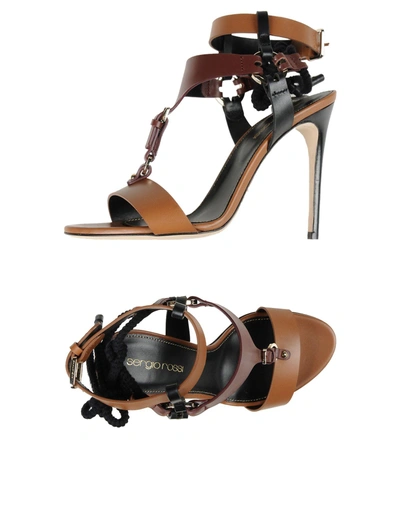 Sergio Rossi Sandals In Brown