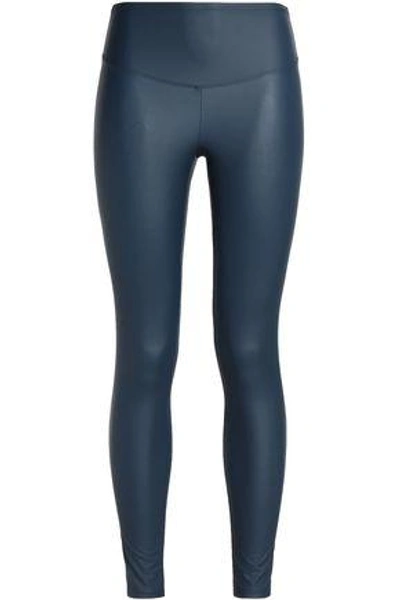 Yummie By Heather Thomson Woman Faux Leather Leggings Indigo