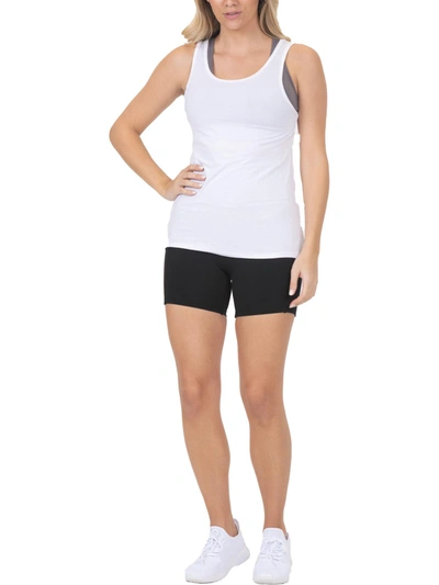 Bsp Womens Workout Fitness Tank Top In White