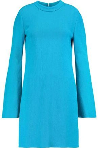 Ellery Woman Duckie Textured-jersey Mini Dress Azure