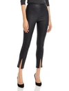 Theory Womens Leather Slit Legging Leggings In Black