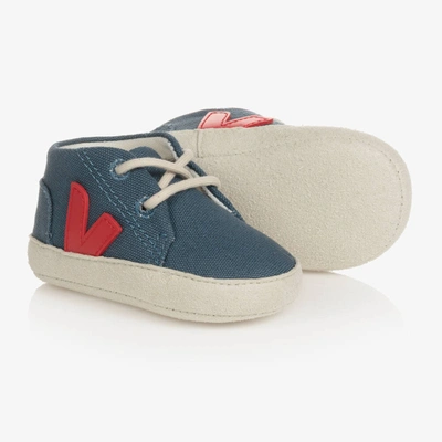 Veja Baby Boys Blue Pre-walker Shoes