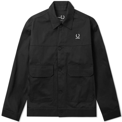 Raf Simons Fred Perry X  Tape Detail Jacket In Black