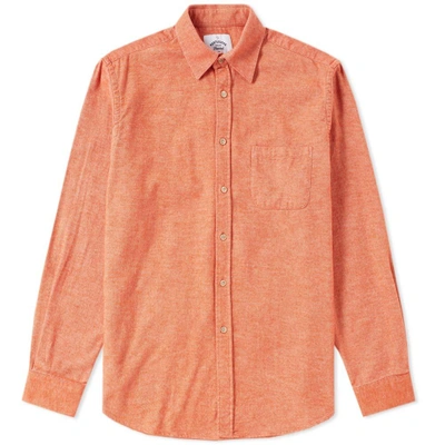 Portuguese Flannel Teca Flannel Shirt In Orange