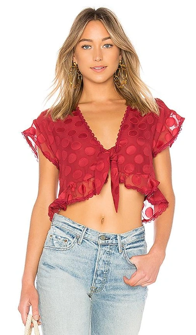 Tularosa Winnie Blouse In Red