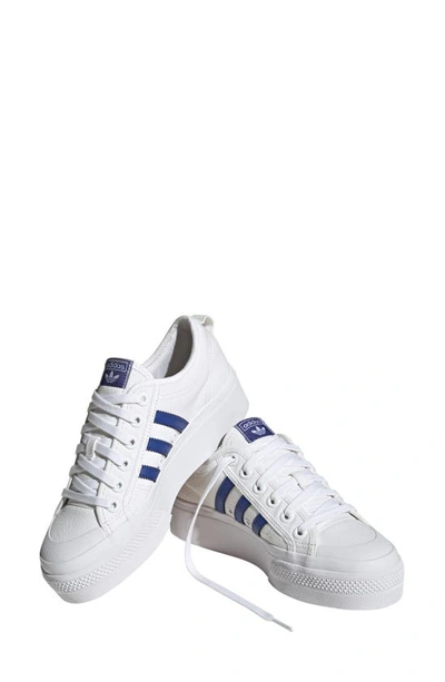 Adidas Originals Nizza Platform Sneaker In White