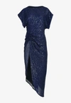 In The Mood For Love Bercot Sequined Cocktail Dress In Blue