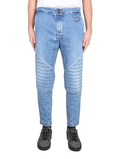 Balmain Slim Fit Jeans In Blue
