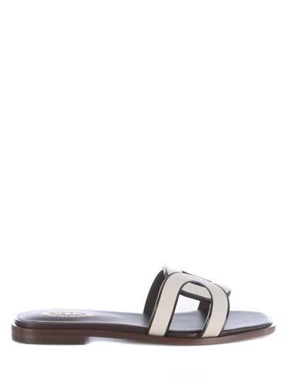 Tod's Slippers In Bianco