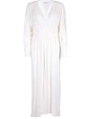 Isabel Marant Étoile Marant Étoile Woman Maxi Dress White Size 6 Cupro In Beige