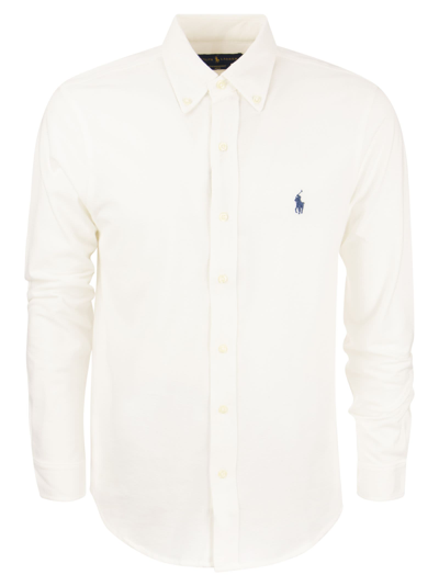 Polo Ralph Lauren Ultralight Pique Shirt In White