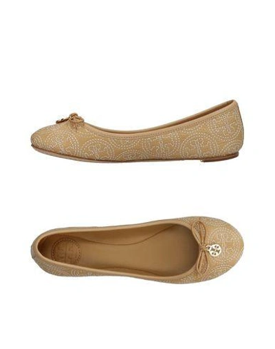 Tory Burch Ballet Flats In Sand