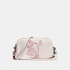 Coach X Keith Haring Crossbody Clutch In Chalk/black Copper