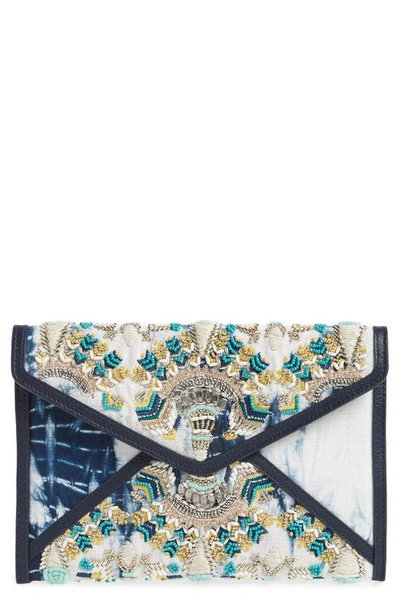 Rebecca Minkoff Dreamy Leo Envelope Clutch In Indigo